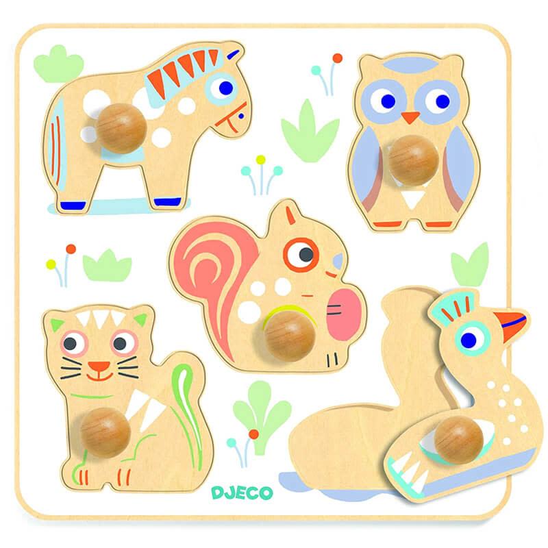 Puzzle lemn Babypuzzi - Djeco