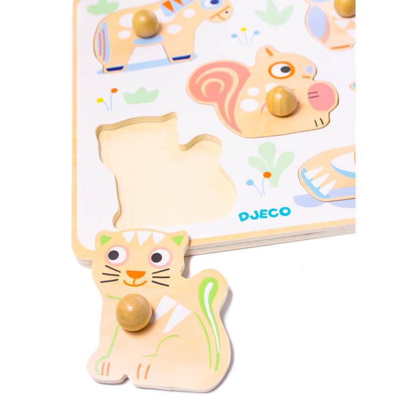 Puzzle lemn Babypuzzi - Djeco