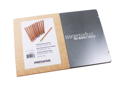 Creioane triunghiulare Yorik 12 culori - Mercurius