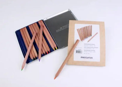 Creioane triunghiulare Yorik 12 culori - Mercurius