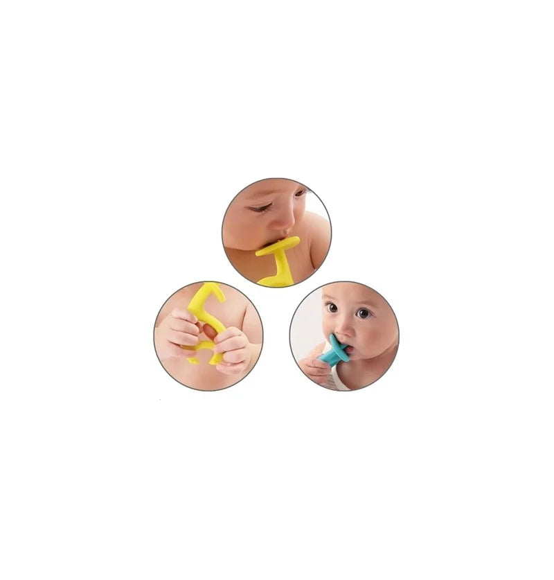 Inel gingival din silicon - Mombella - Elefant Albastru