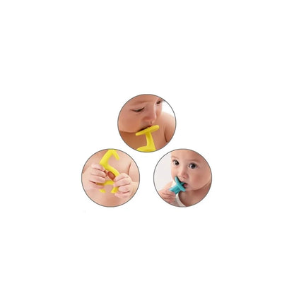 Inel gingival din silicon - Mombella - Elefant Albastru