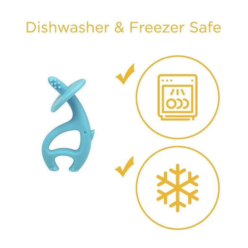 Inel gingival din silicon - Mombella - Elefant Albastru