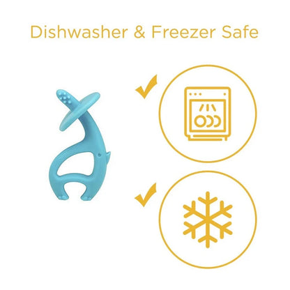 Inel gingival din silicon - Mombella - Elefant Albastru