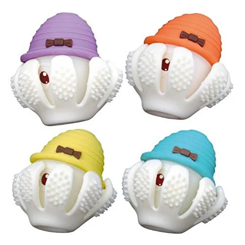 Inel gingival din silicon - Mombella - Octopus Roz