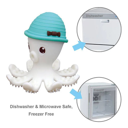 Inel gingival din silicon - Mombella - Octopus Roz