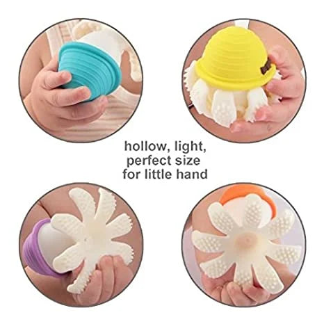 Inel gingival din silicon - Mombella - Octopus Roz