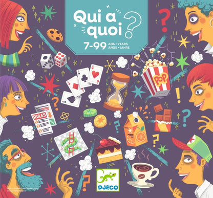 Joc cooperativ de logică Qui-à-quoi?, Djeco