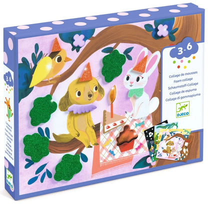 Joc creativ – Colaj cu stickere din spumă, Djeco