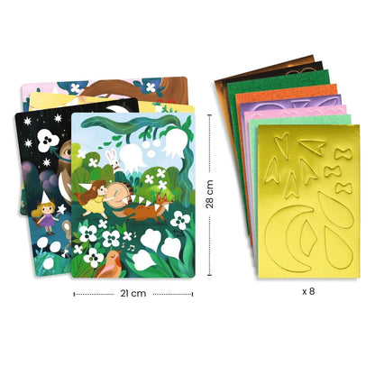 Joc creativ – Colaj cu stickere din spumă, Djeco