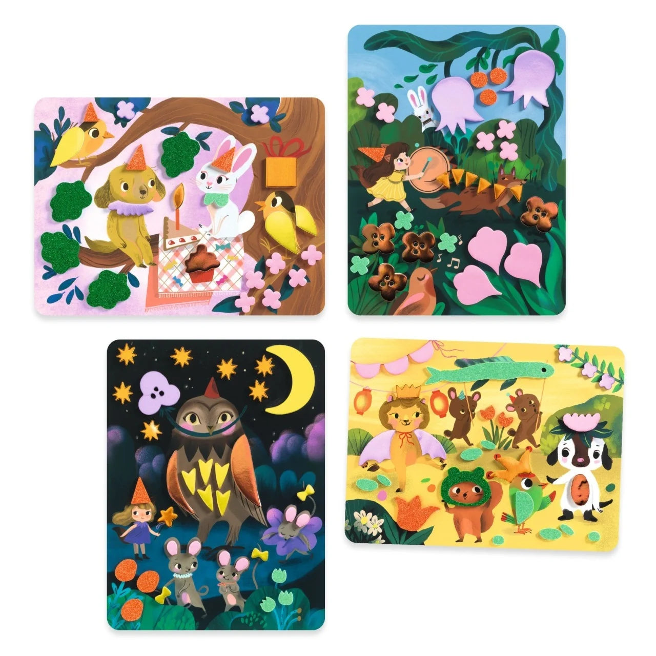 Joc creativ – Colaj cu stickere din spumă, Djeco