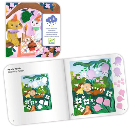 Joc creativ – Colaj cu stickere din spumă, Djeco