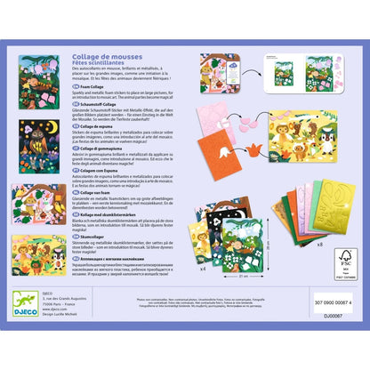 Joc creativ – Colaj cu stickere din spumă, Djeco