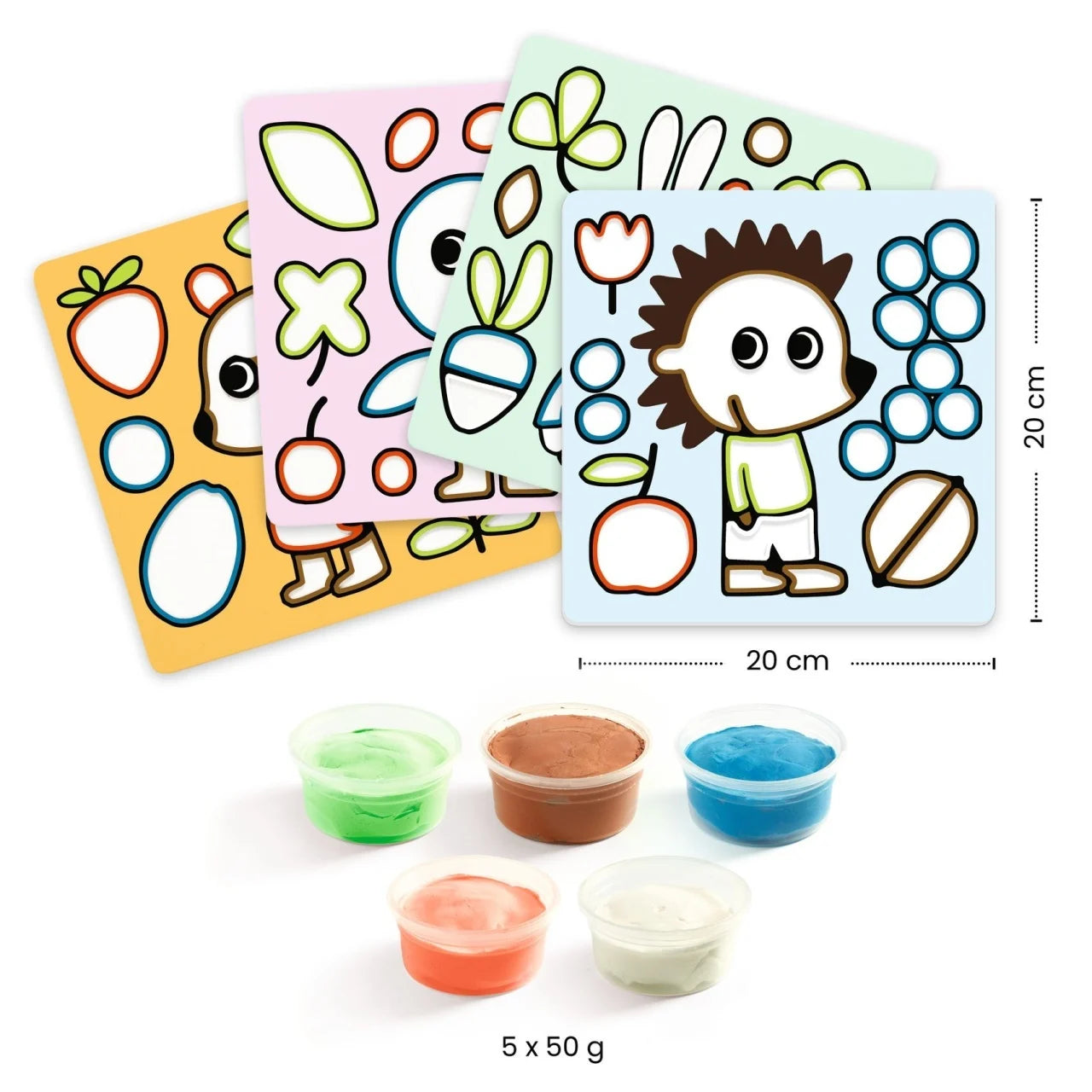 Joc creativ cu plastilină Prieteni poznași, Djeco