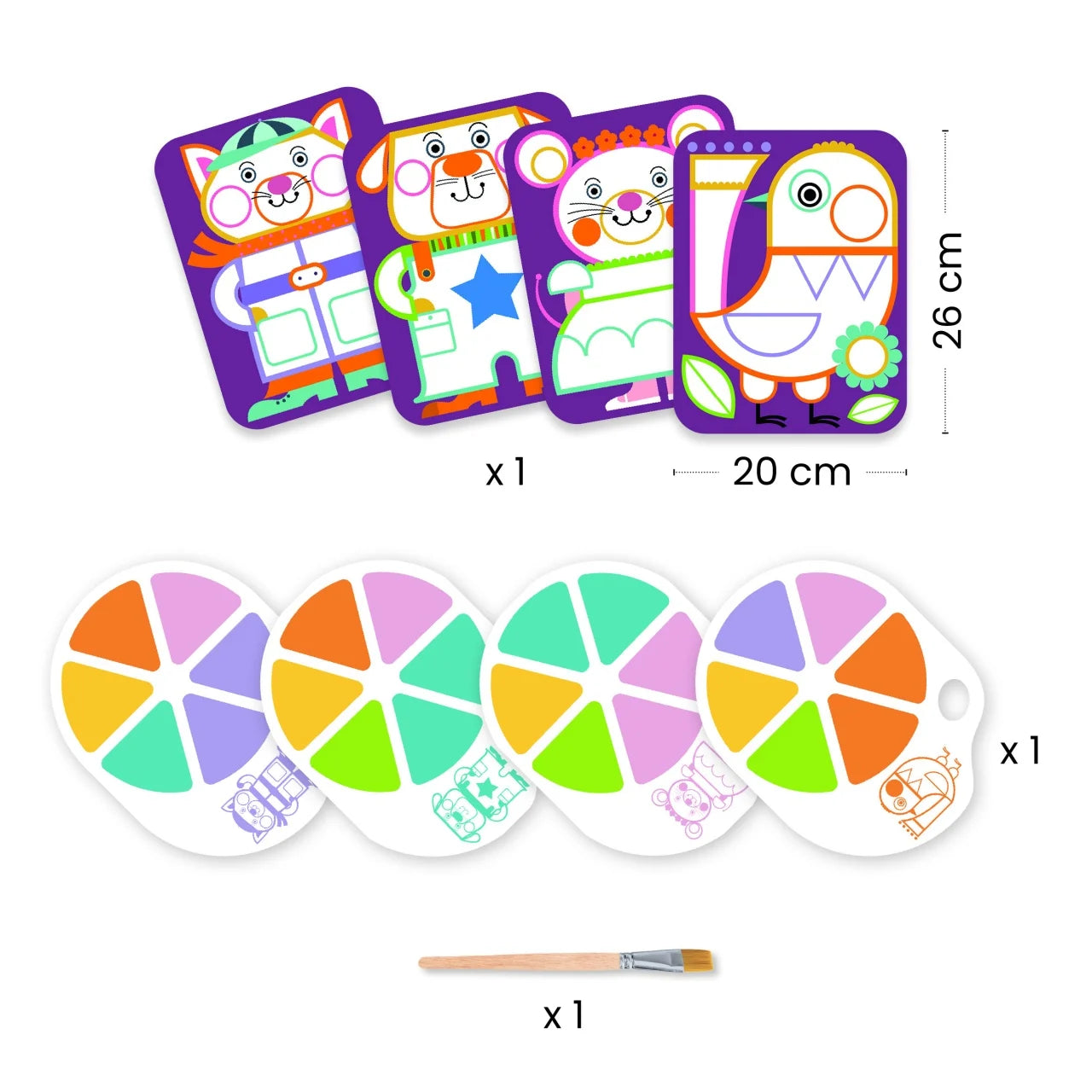 Joc creativ de pictură – Obraji îmbujorați, Djeco