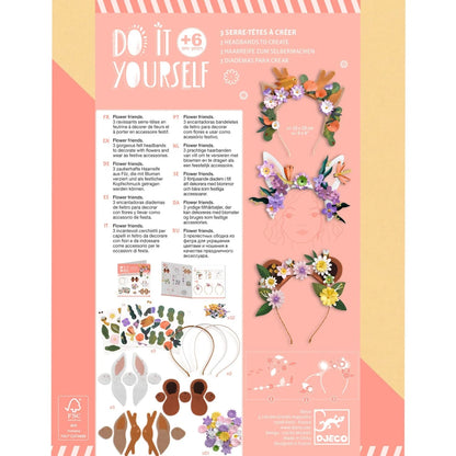 Joc creativ DIY – Cănuțe cu flori, Djeco