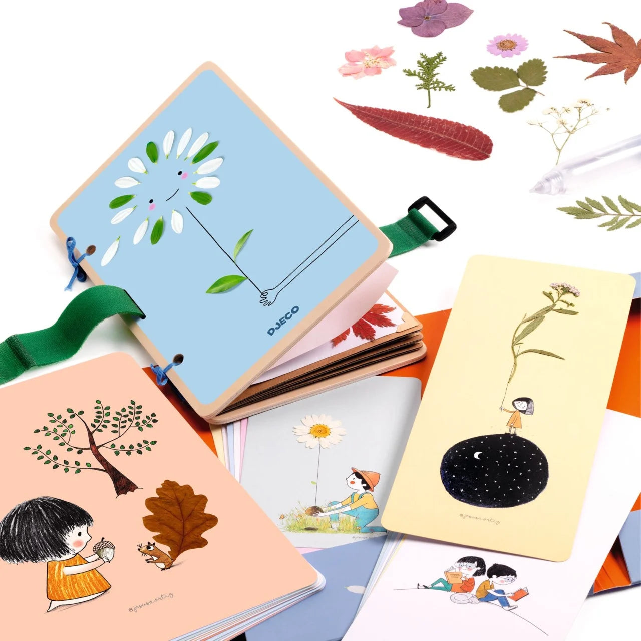 Joc creativ DIY Decorații din flori naturale, Djeco