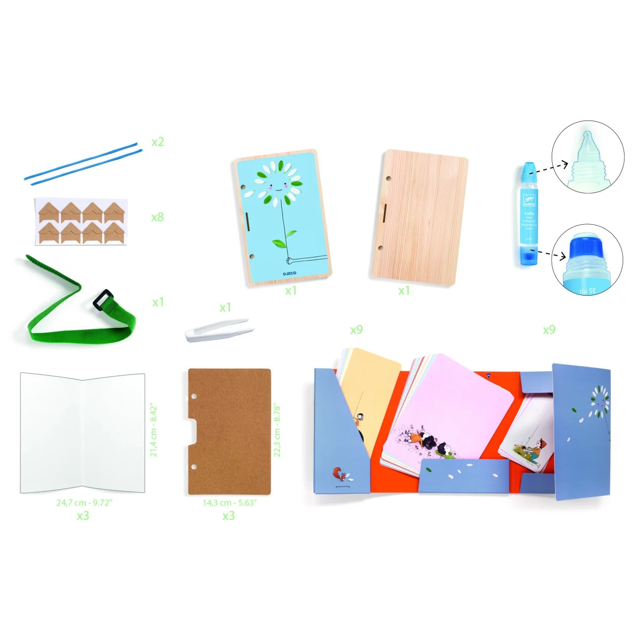 Joc creativ DIY Decorații din flori naturale, Djeco