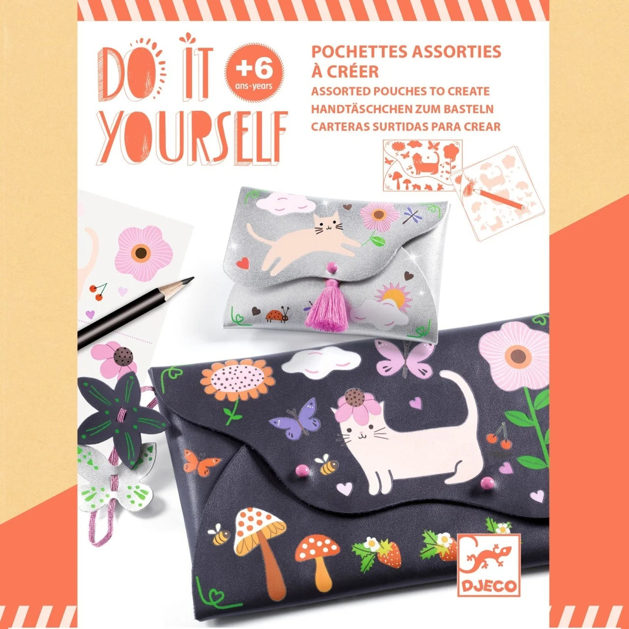 Joc creativ DIY Poșetă și portofel, Djeco
