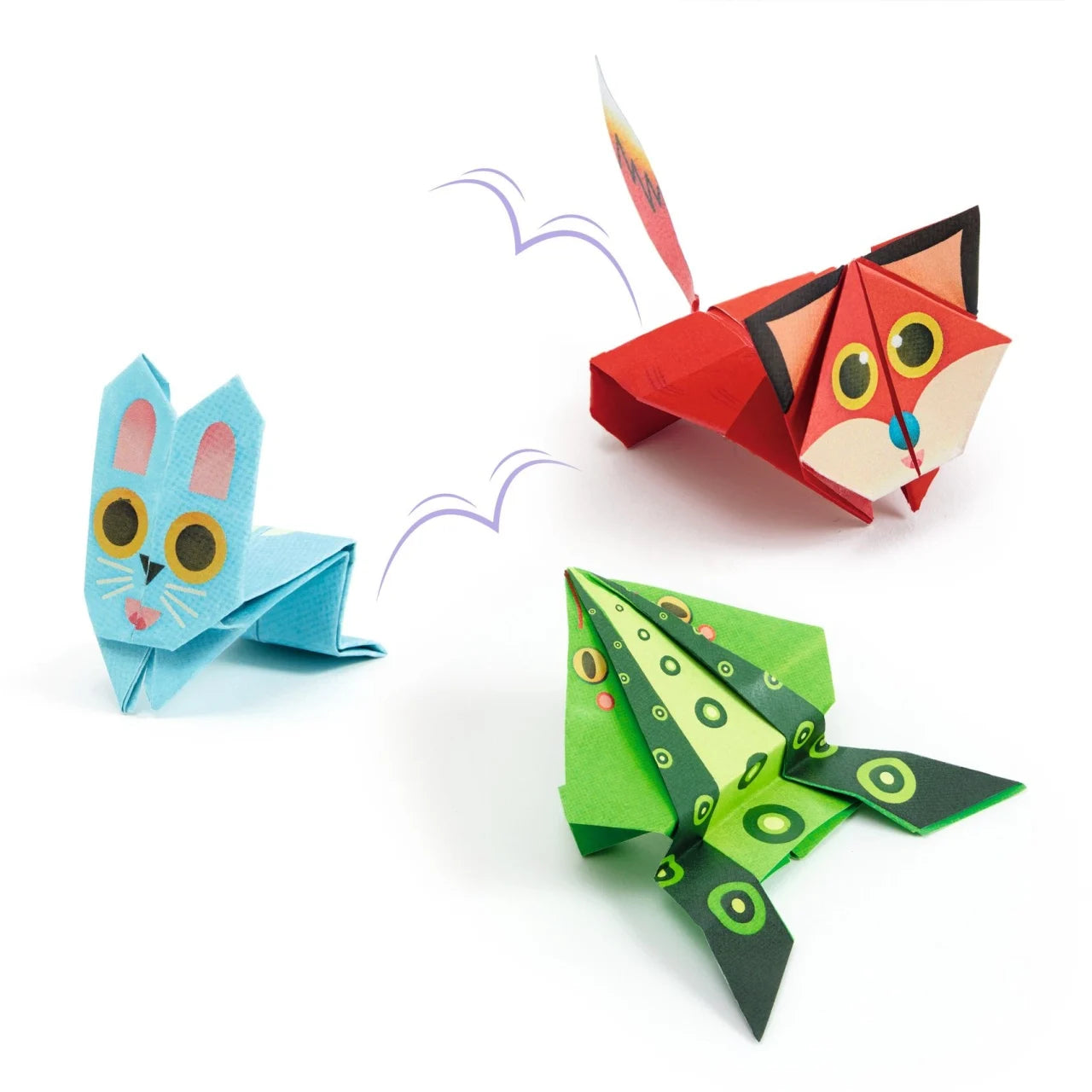 Joc creativ origami Animale săltărețe, Djeco