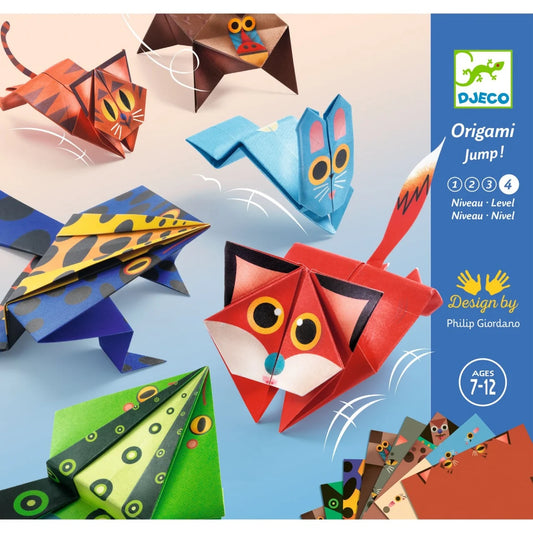 Joc creativ origami Animale săltărețe, Djeco