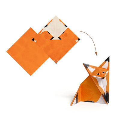 Joc creativ origami Animalele pădurii, Djeco