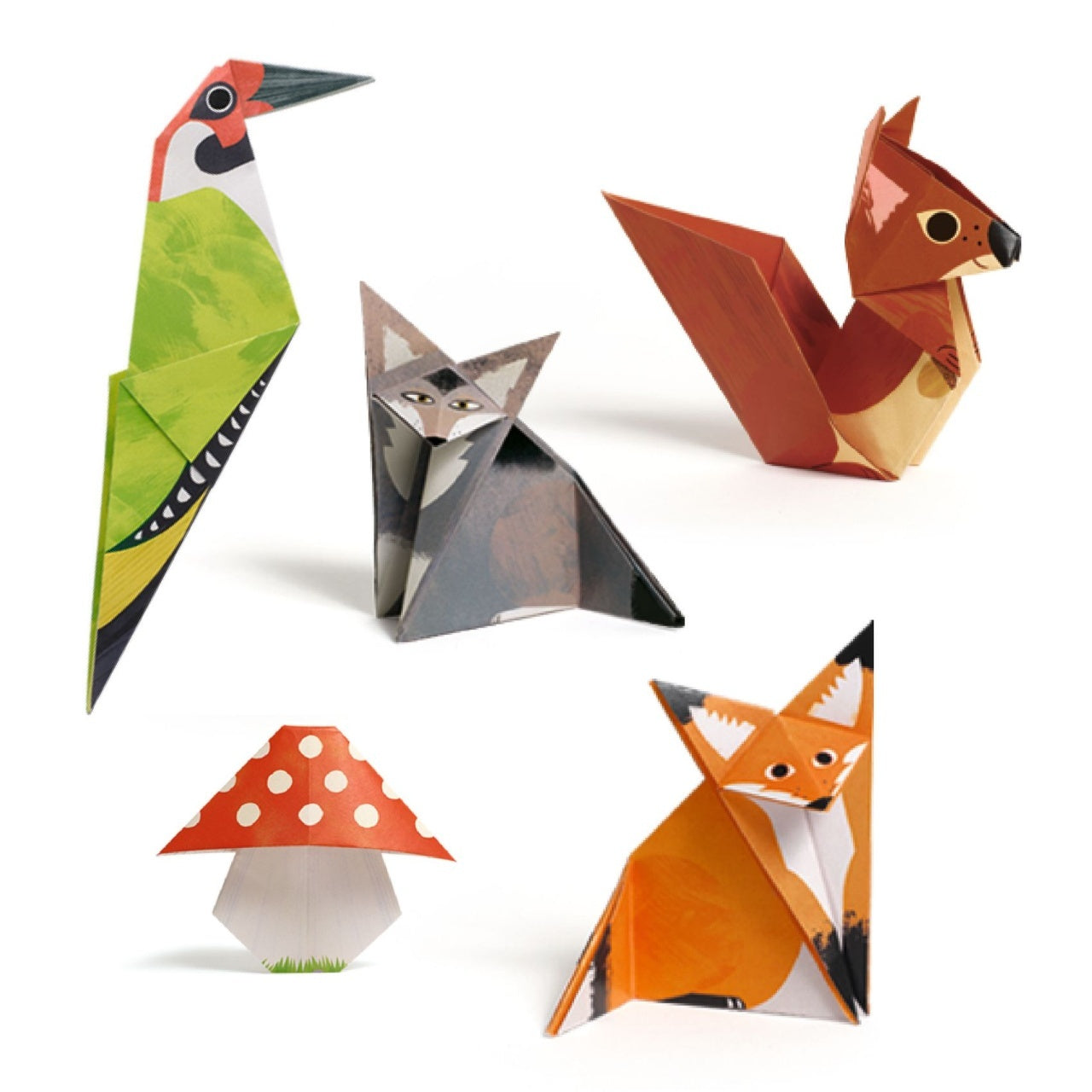 Joc creativ origami Animalele pădurii, Djeco