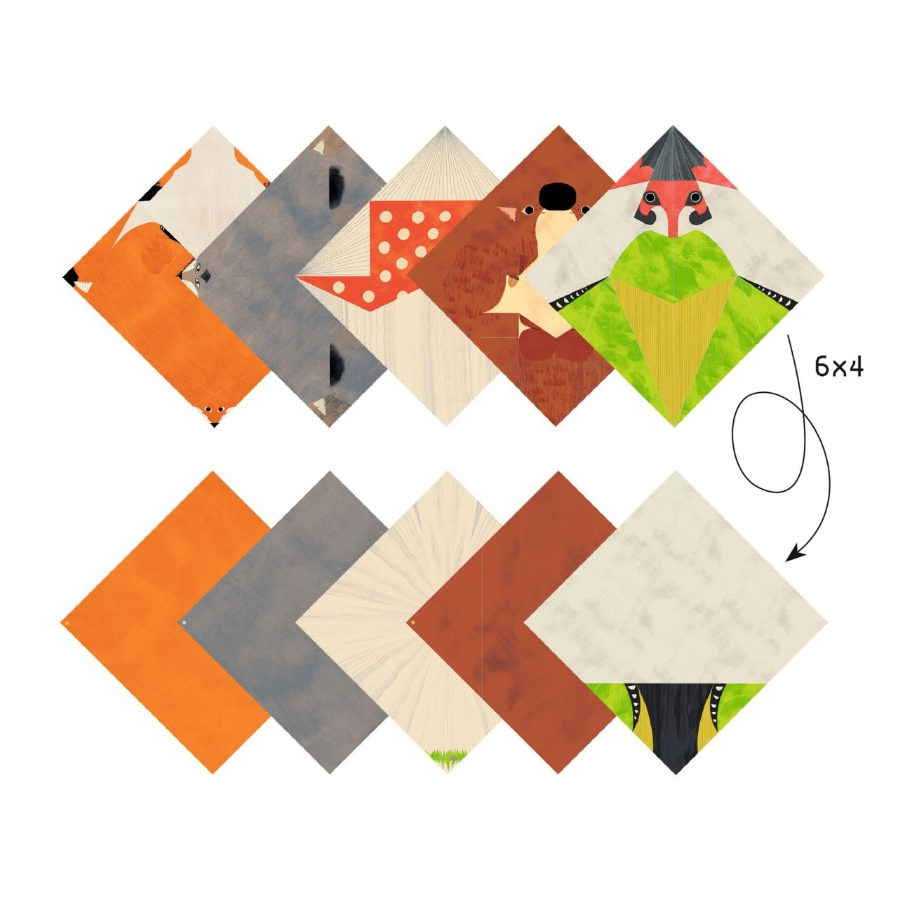 Joc creativ origami Animalele pădurii, Djeco