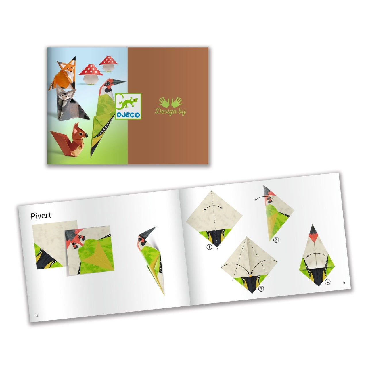Joc creativ origami Animalele pădurii, Djeco