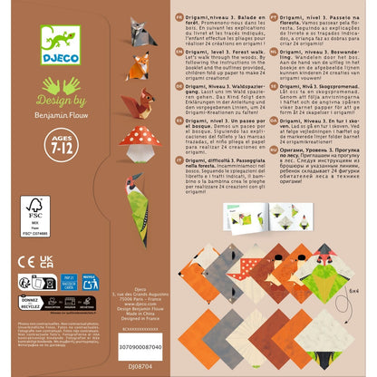 Joc creativ origami Animalele pădurii, Djeco