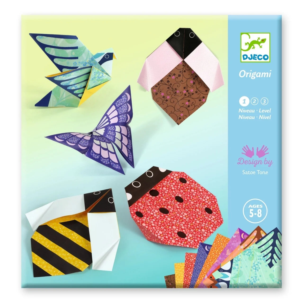 Joc creativ origami Micii locuitori ai grădinii, Djeco