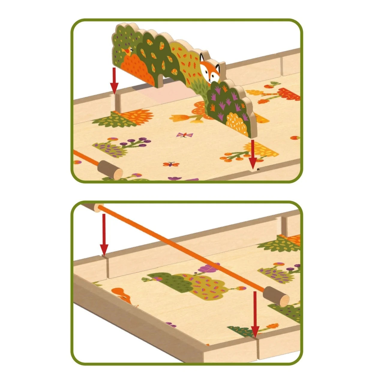 Joc de îndemânare din lemn 2 în 1, Djeco