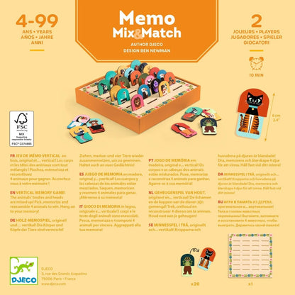 Joc de memorie Mix & Match, Djeco