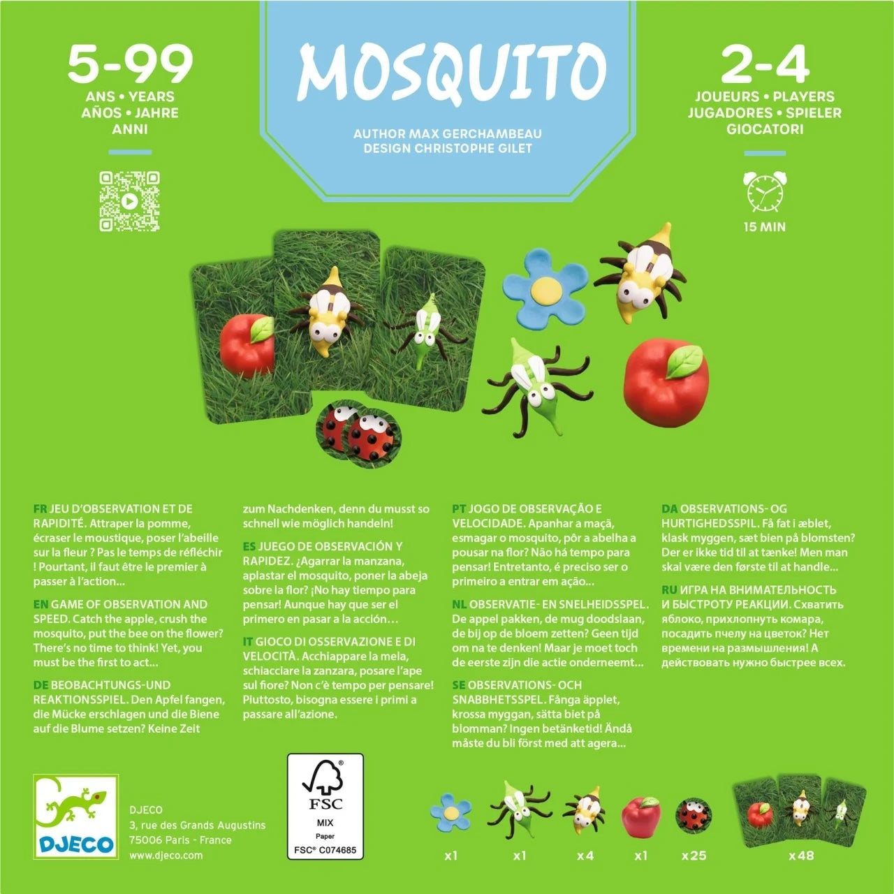 Joc de viteză și observație Mosquito, Djeco