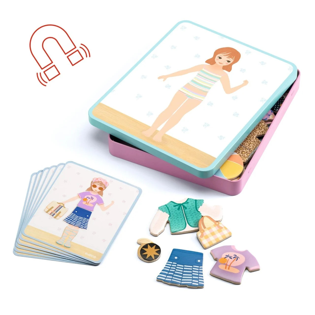 Joc educativ cu magnet de îmbrăcat personaje – Djeco