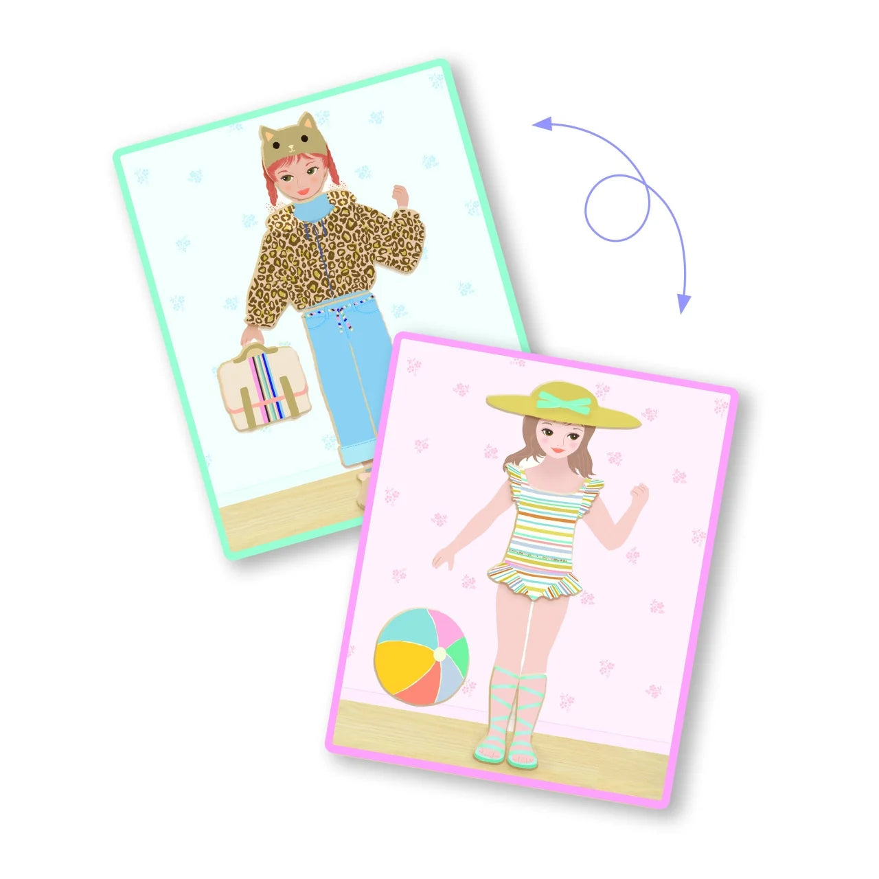 Joc educativ cu magnet de îmbrăcat personaje – Djeco