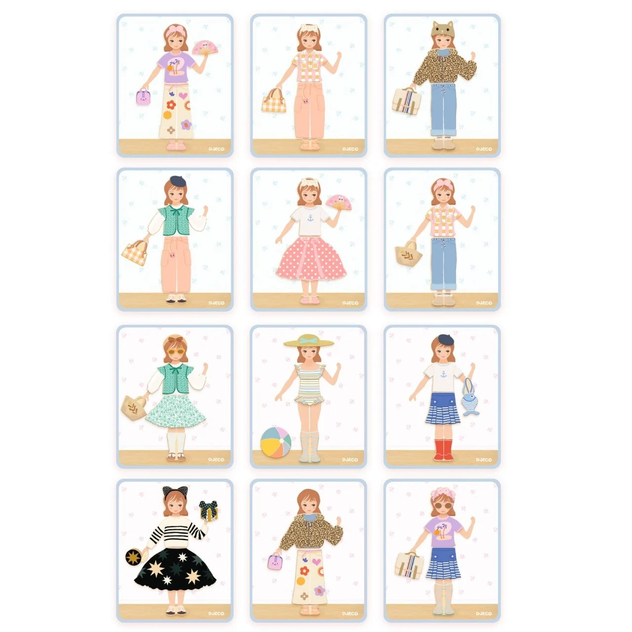 Joc educativ cu magnet de îmbrăcat personaje – Djeco