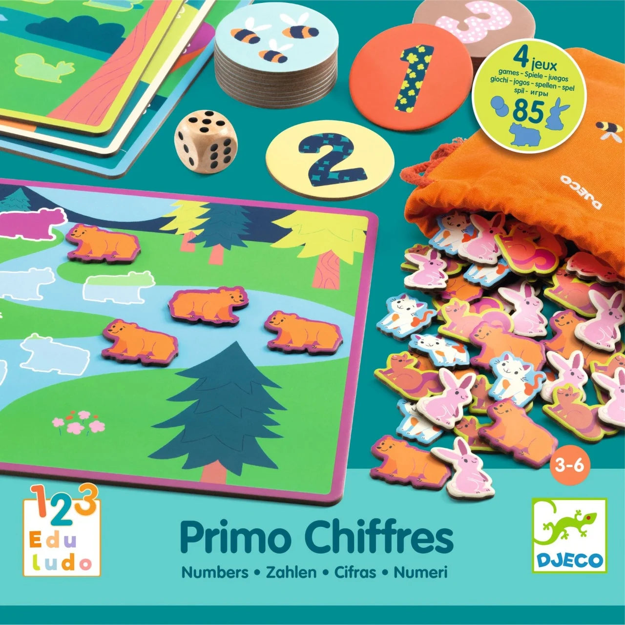Joc educativ Eduludo primele cifre, Djeco