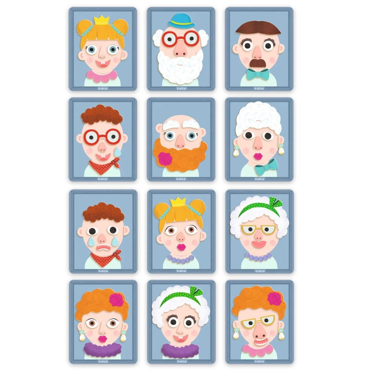 Joc magnetic creativ Portrete - Djeco