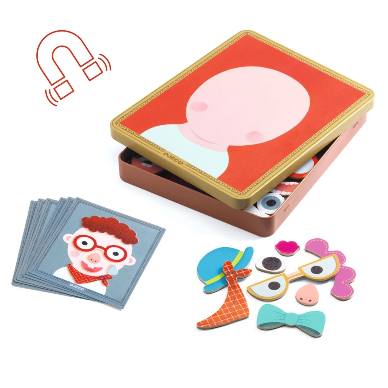 Joc magnetic creativ Portrete - Djeco