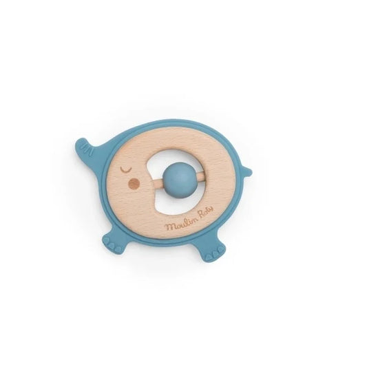 Jucărie bebe Inel de dentiție Elefant, Moulin Roty