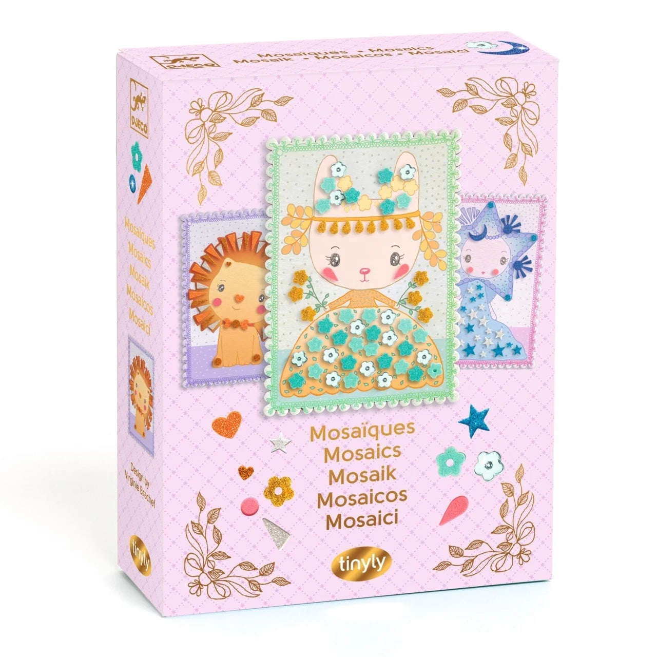 Kit creativ cu mozaic Tinyly Margo & Co, Djeco