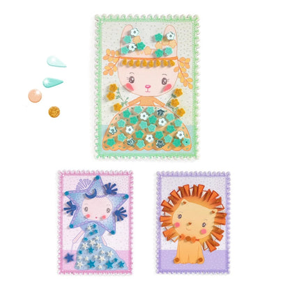 Kit creativ cu mozaic Tinyly Margo & Co, Djeco