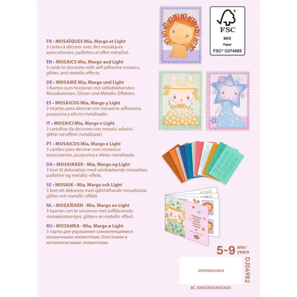 Kit creativ cu mozaic Tinyly Margo & Co, Djeco