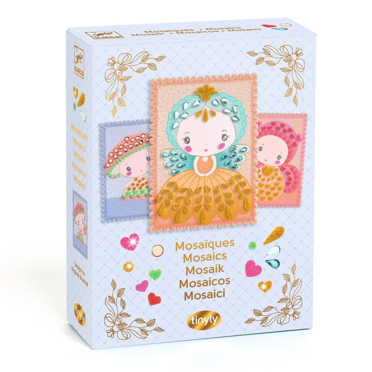 Kit creativ cu mozaic Tinyly Stella, Minico & Mushy, Djeco