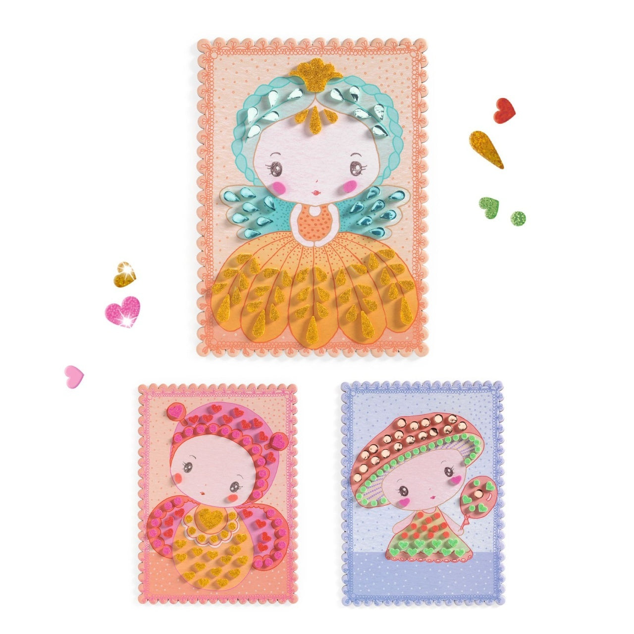 Kit creativ cu mozaic Tinyly Stella, Minico & Mushy, Djeco