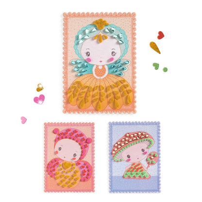 Kit creativ cu mozaic Tinyly Stella, Minico & Mushy, Djeco