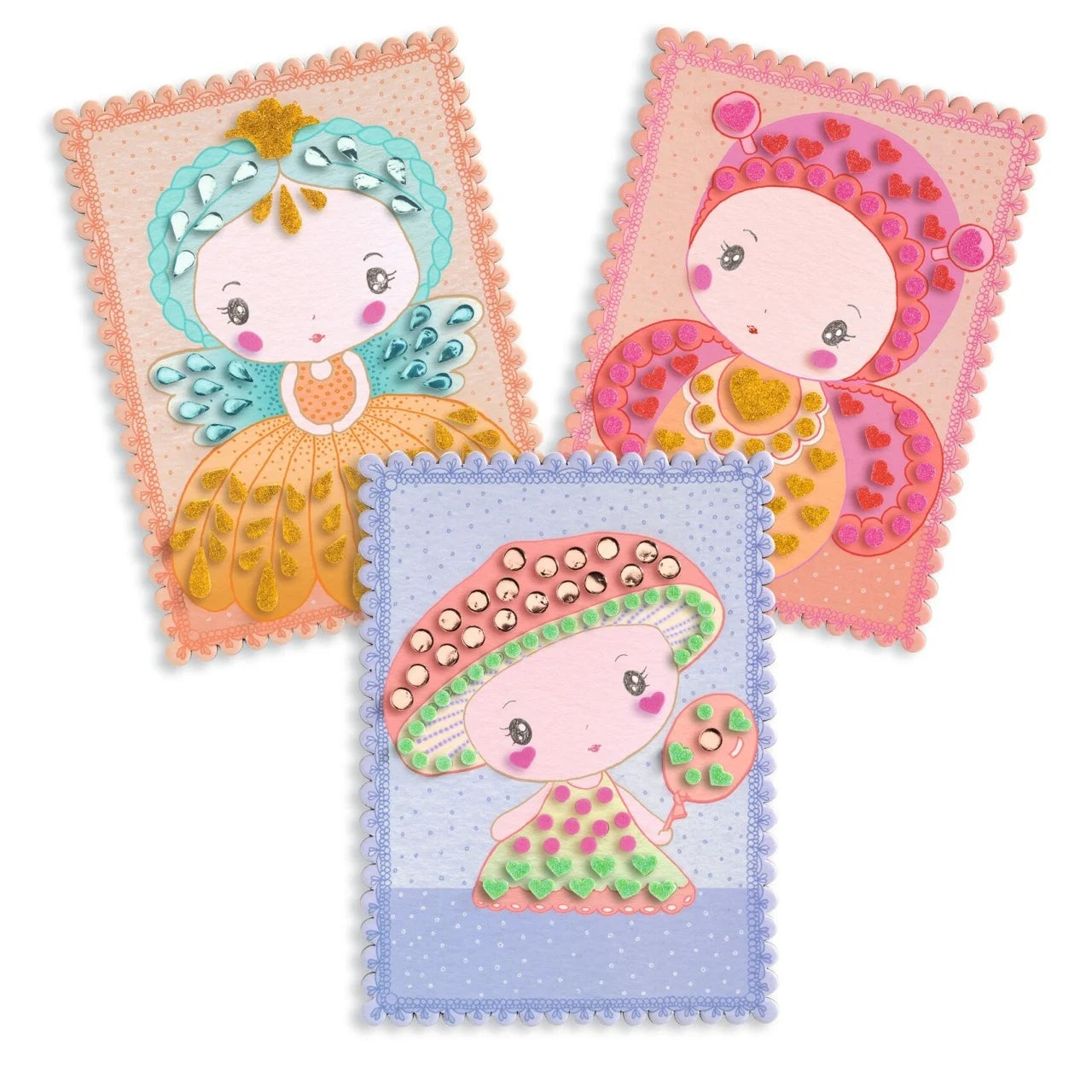 Kit creativ cu mozaic Tinyly Stella, Minico & Mushy, Djeco