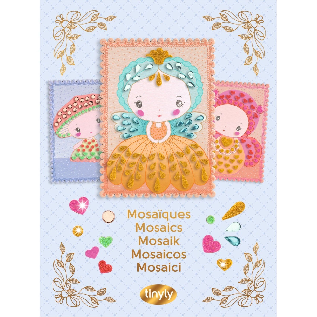 Kit creativ cu mozaic Tinyly Stella, Minico & Mushy, Djeco