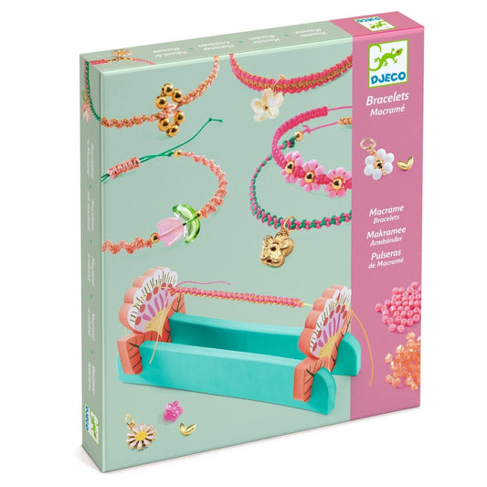 Kit creativ de confecționat brățări macrame, Djeco